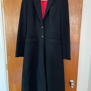 Alexander McQueen Black Trench Coat Size 42 Excellent Condition